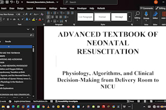 format your medical textbook or academic document in ms word