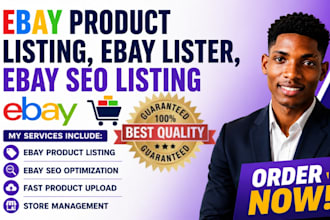 do ebay listing ebay product listing, be your ebay lister, ebay SEO listing