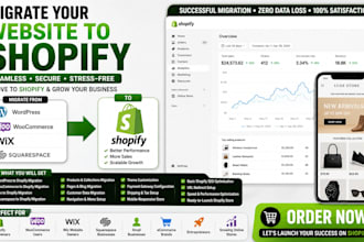 migrate wordpress website godday wix squarespace ecwid migration to shopify