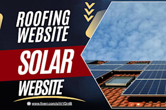 design a roofing website solar website construction website contractor website