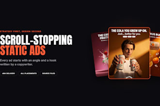 design static ads and facebook ad creatives that convert for meta