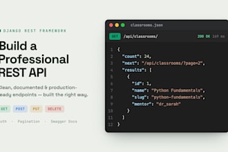 build a rest API with django and postgresql