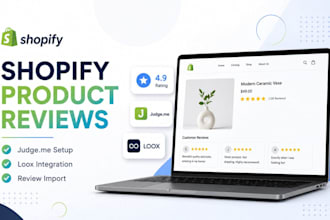 setup shopify product reviews using judge me loox ali reviews and yotpo