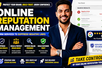do online reputation management ORM services to suppress negative links
