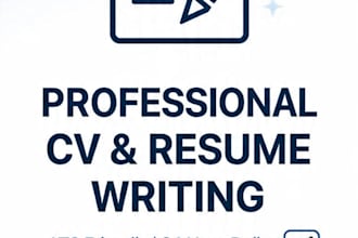 write professional CV, cover letter
