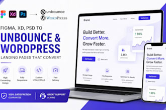 create high converting and responsive landing page design on unbounce
