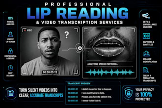 read, transcribe, and caption silent or muted videos