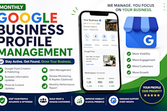 manage your google business profile monthly