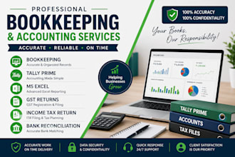 do book keepng tally ,excel,gst,and income tax return