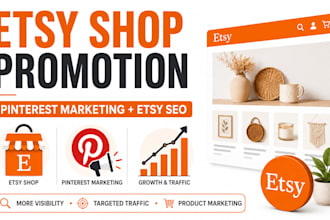 promote your etsy shop with pinterest marketing and etsy SEO
