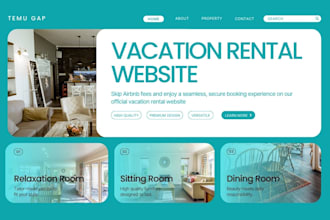 vacation rental website, short term rental, airbnb website with direct booking