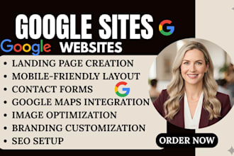 design premium google sites website custom business website landing page website