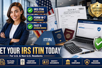get your irs itin individual taxpayer identification number as an irs caa