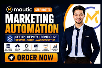 do mautic self hosted marketing automation deploy install configure server SMTP