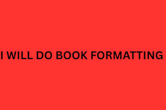 do ebook formatting and editing