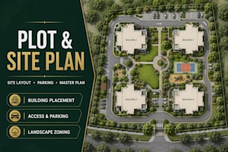 design your plot plan, site layout, and master plan