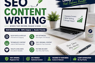 write SEO blog posts and articles for your website