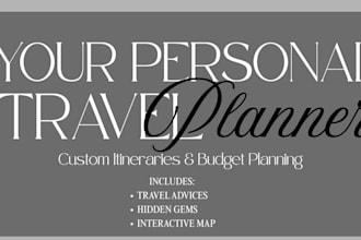 create a custom travel itinerary and budget plan for your next trip