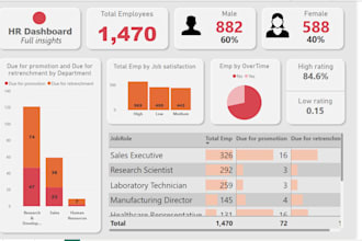 do excel data entry, HR analytics dashboard and power bi report