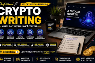 write SEO crypto blockchain web3 defi nft articles,whitepaper