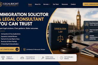 design wix immigration solicitor attorney website legal consultant firm website
