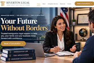 design immigration solicitor attorney website legal consultant firm website