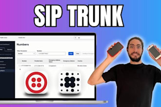 setup verified and upgraded twilio, telnyx, vonage with sip trunk and bulk sms