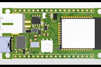 design esp32 stm32 iot pcb board with wifi ble, lora, usb and sensor integration
