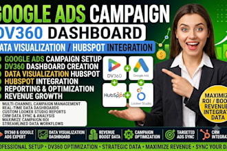setup google ads campaign dv360 dashboard data visualization hubspot integration