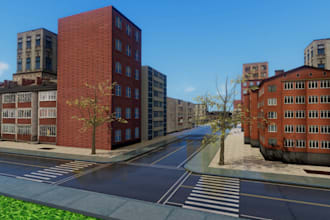 custom roblox map builder, roblox city map, roblox game environment and 3d model