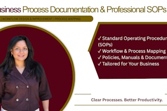 create clear sops and operations manuals for your business