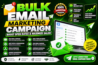 send bulk emails or email blast, email campaign cold email