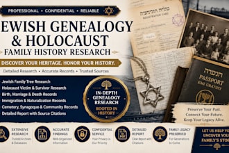 do jewish genealogy and holocaust family history research