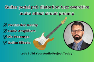 design guitar pedal pcb distortion fuzz overdrive audio effect circuit preamp