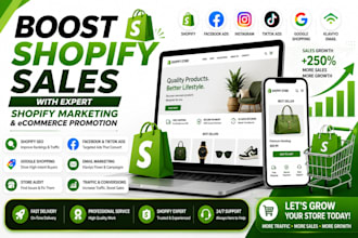 boost shopify sales with expert shopify marketing and ecommerce promotion