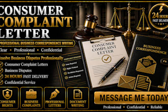 write a professional consumer complaint letter to any company or business