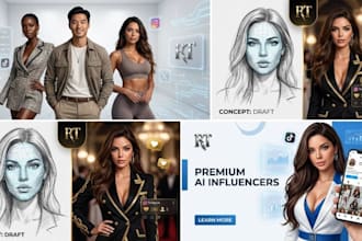 create realistic ai influencers for social media and ai model influencer