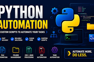 develop python automation scripts