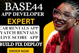 build base44 live score app yacht booking food delivery base44 car rental app
