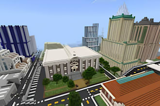 create custom minecraft city map build medieval survival server spawn build