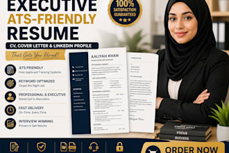 create a modern executive CV and resume