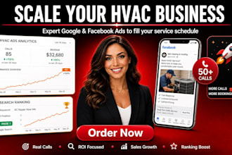 run google ads campaign facebook meta ads for hvac homeowners and local business