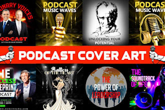 design podcast cover art, podcast cover, podcast logo design