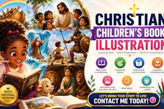 illustrate children book illustration christian children story book illustration