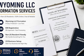 do wyoming llc formation, ein and business setup for non US and US residents