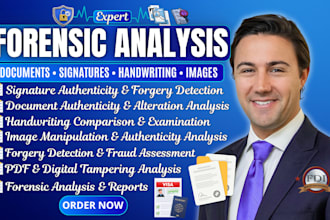be your forensic document analyst, forged or real signature or handwriting