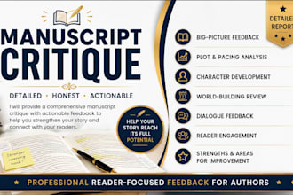 provide a detailed manuscript critique with feedback