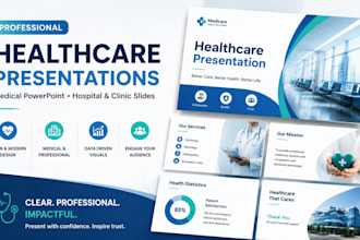 design healthcare presentation, medical powerpoint, hospital and clinic slides