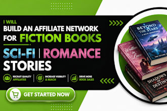 promote scifi and romance fiction ebooks sales via targeted affiliates