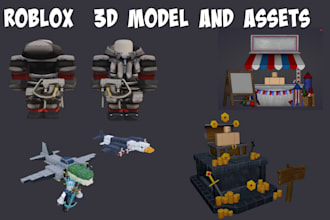 create roblox 3d models, maps, environments, game assets, ugc and worlds